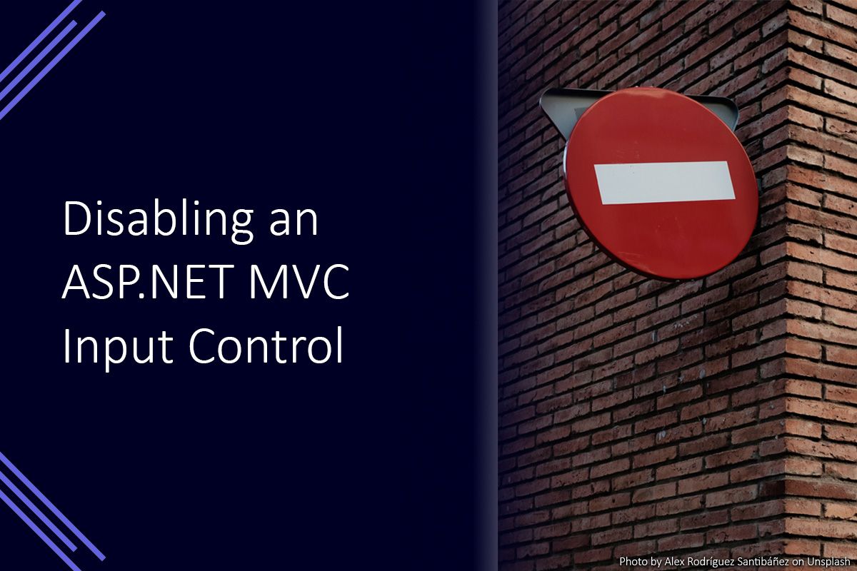 Disabling an ASP.NET MVC input control