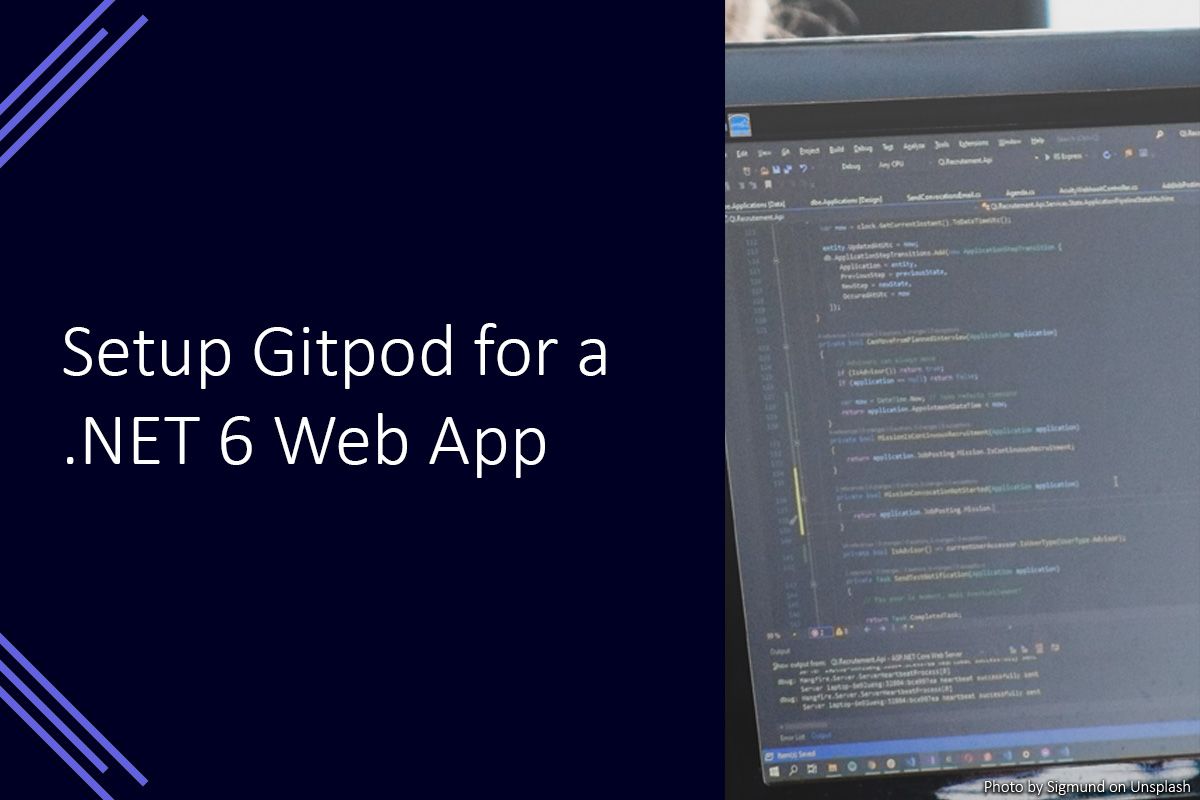 Setup Gitpod for a .NET 6+ Web App